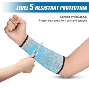 2 Pairs Cut Resistant Sleeve Arm Protection Level 5 Protection Safety